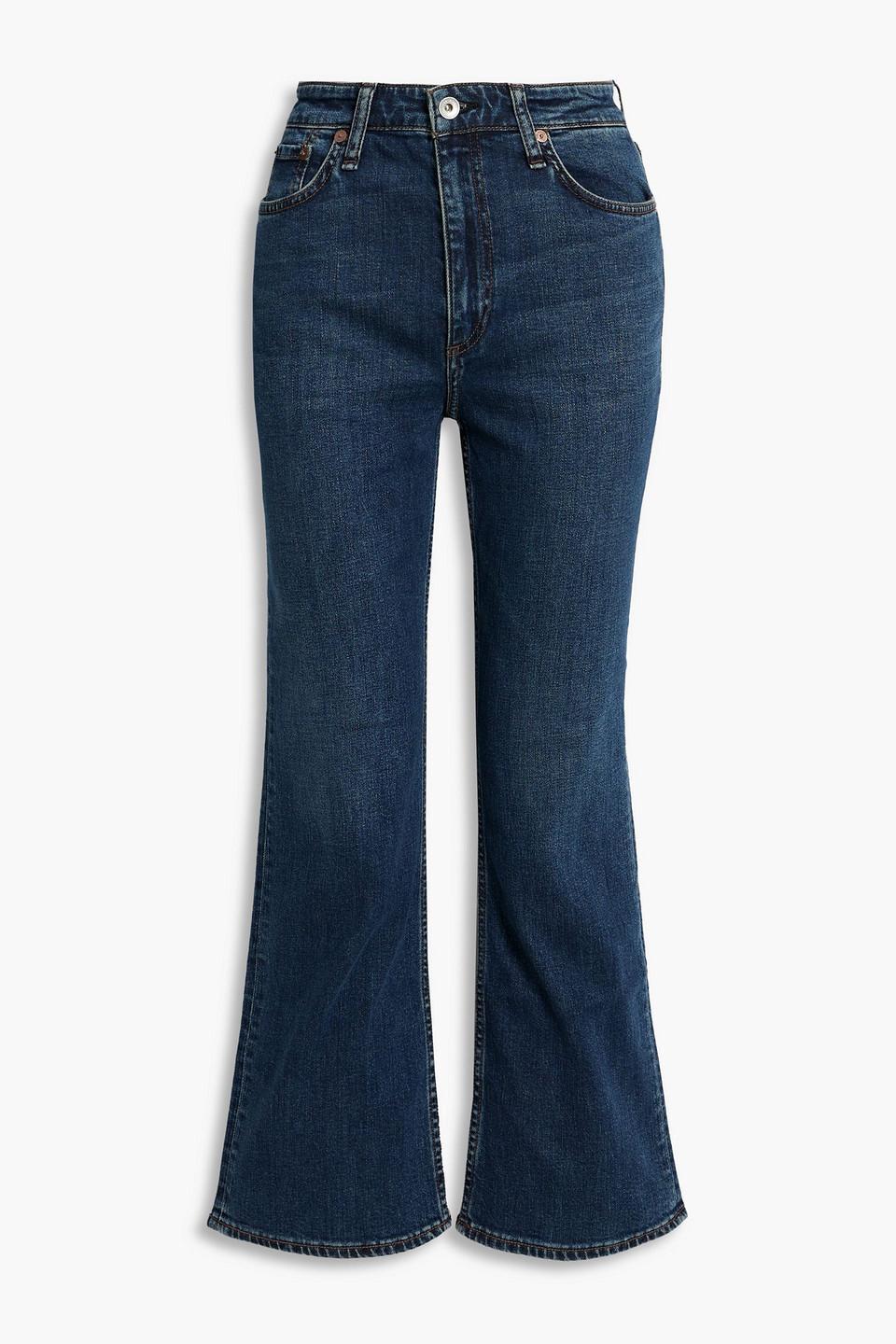 Casey High-rise Kick-flare Jeans In Blue Product Image