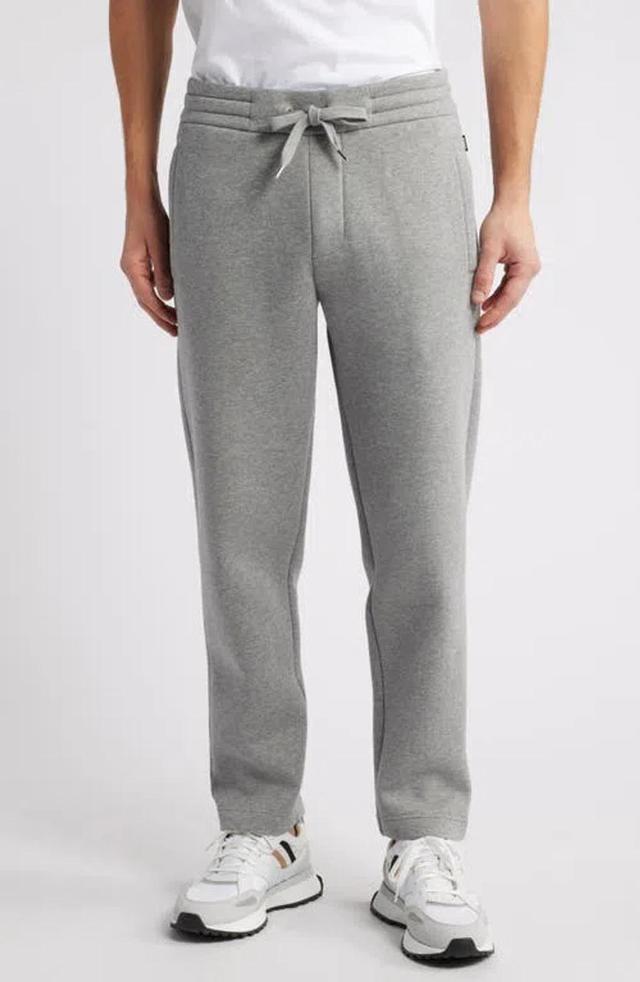 HUGO BOSS Boss Brushed Jersey Sweatpants In Grey Product Image