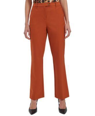 Petite High Rise Straight Leg Pants Product Image