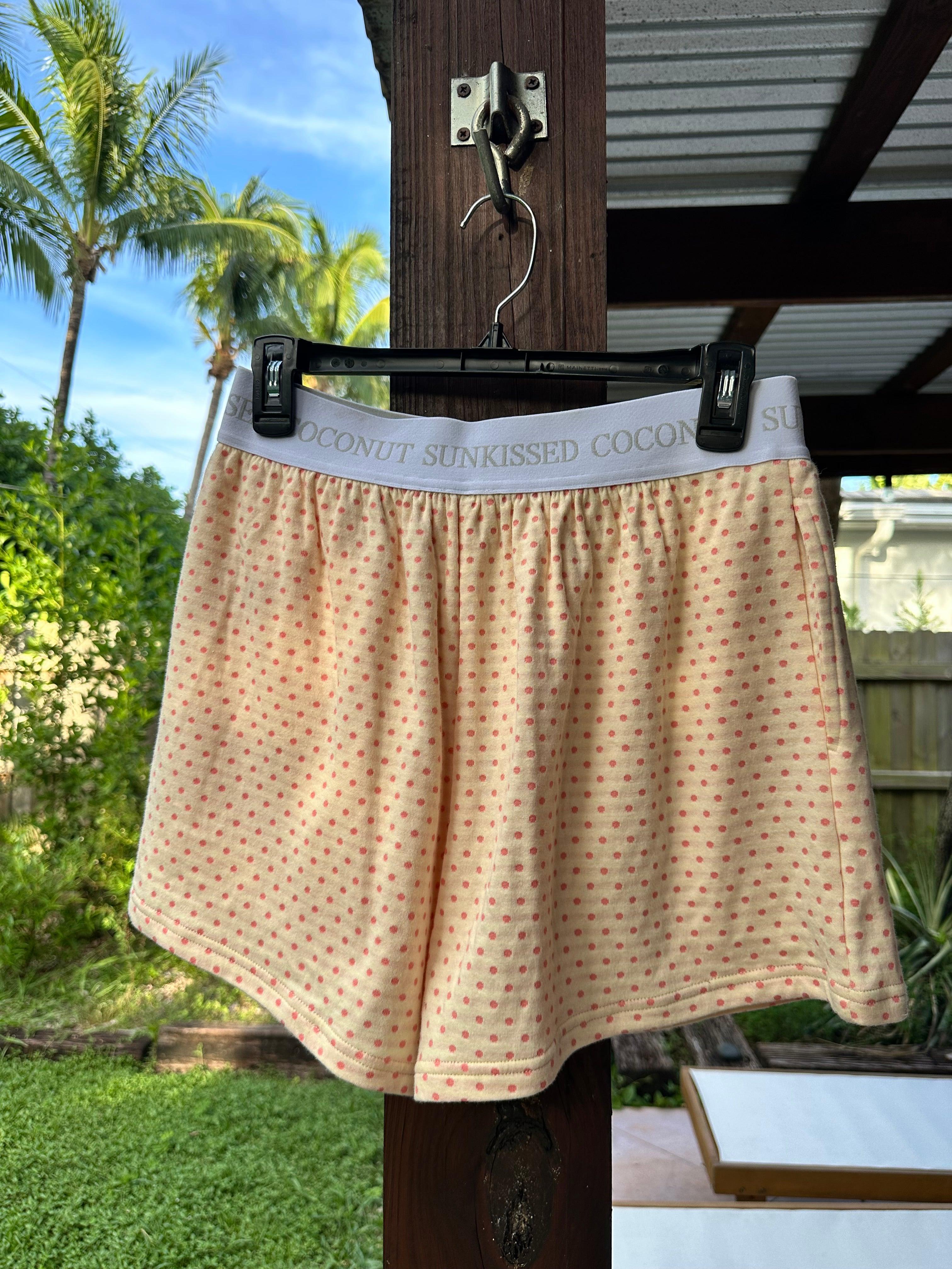 Polka Dot Pajama Shorts Product Image