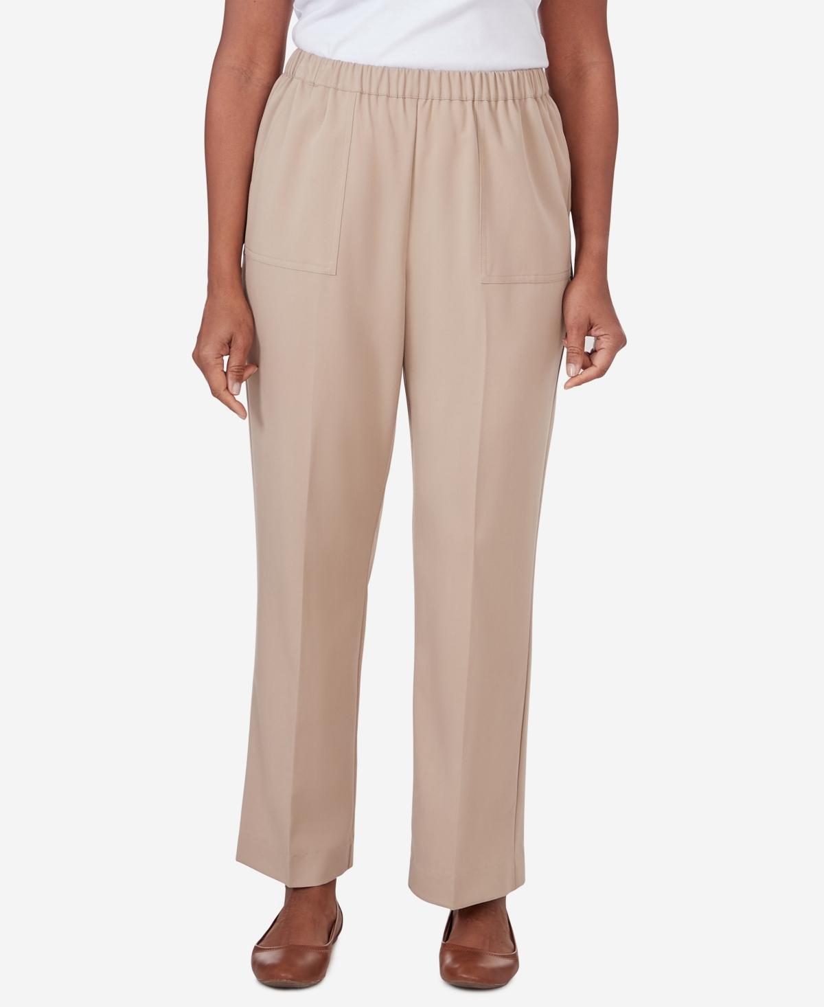 Alfred Dunner Womens Tuscan Sunset Twill Average Length Pants Product Image