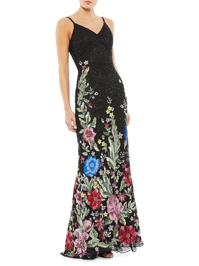 Mac Duggal Garden Trumpet Gown Product Image