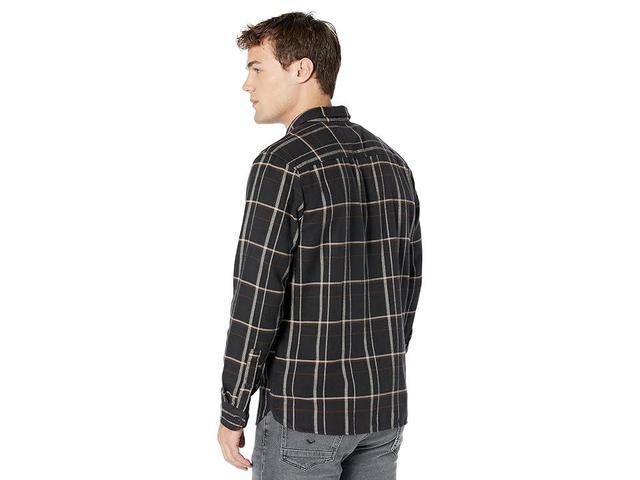 Madewell Perfect Shirt Sunday Flannel (Black Coal Plaid) Men's Clothing Product Image