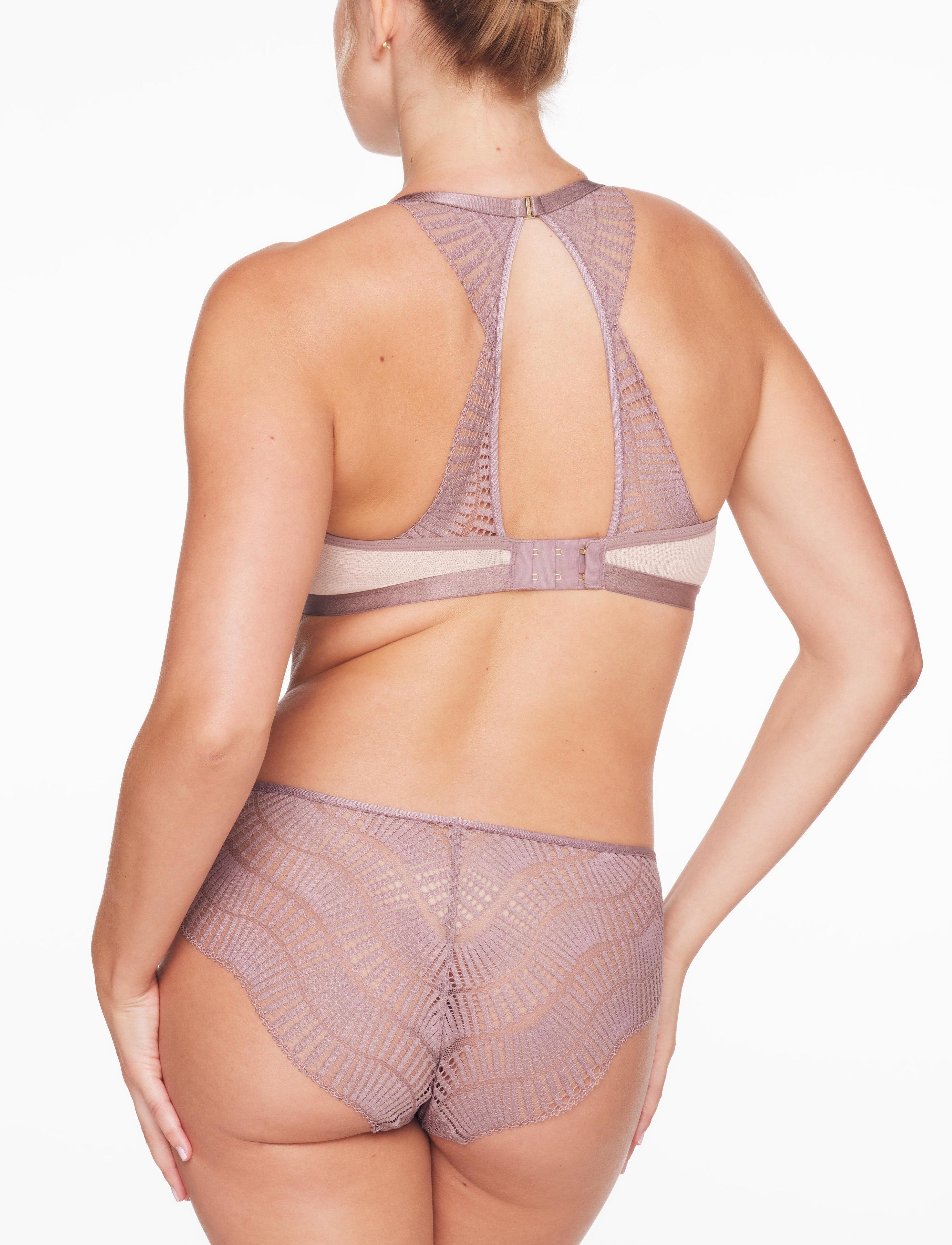 Fleur Lace Unlined Racerback Bra + Cheeky Set Product Image