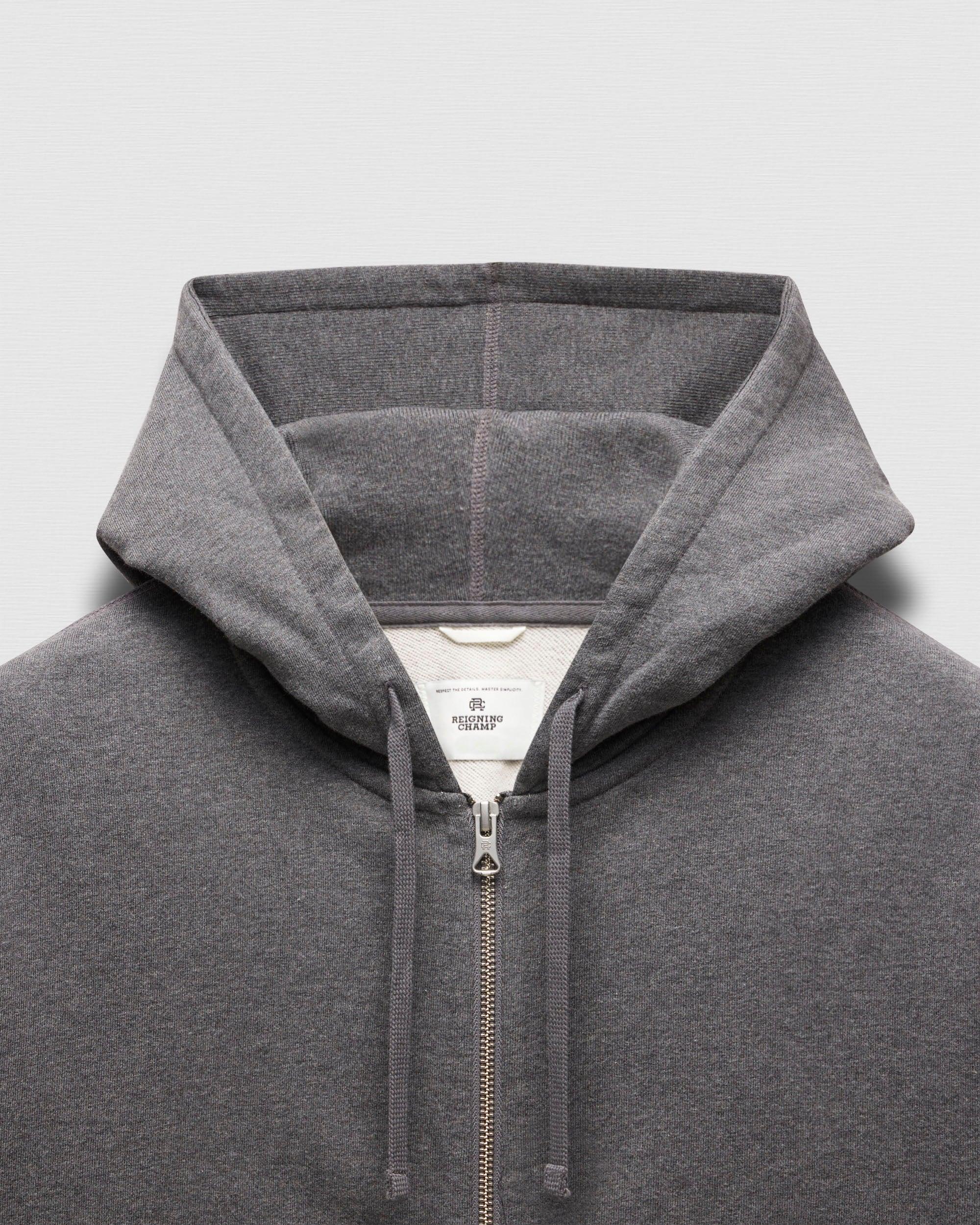 Midweight Terry Standard Zip Hoodie Male Product Image