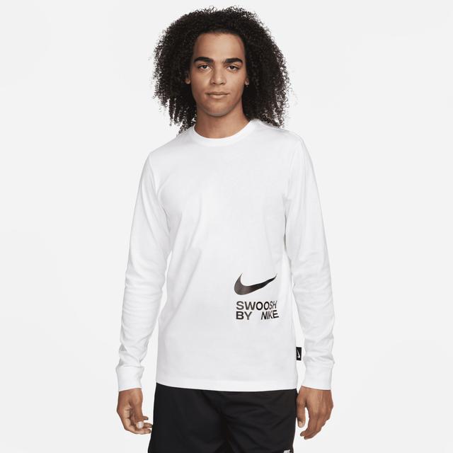 Men's  Sportswear Long-sleeve T-shirt In White Product Image