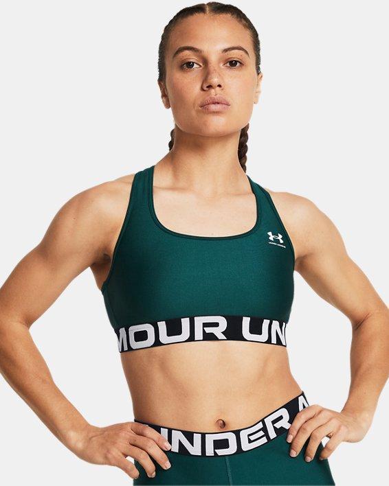 Womens HeatGear Armour Mid Branded Sports Bra Product Image