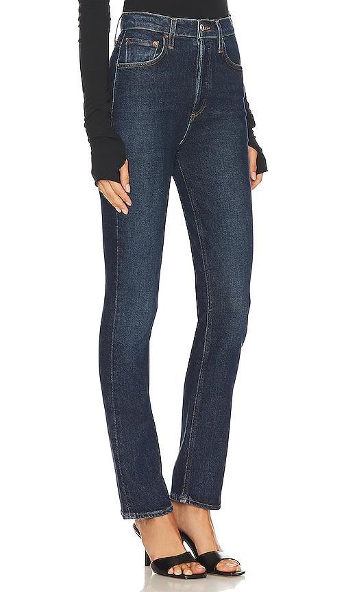 AGOLDE Freya Ultra High Rise Slim in Blue. Size 23, 24, 25, 26, 27, 28, 29, 30, 31, 33, 34. Product Image