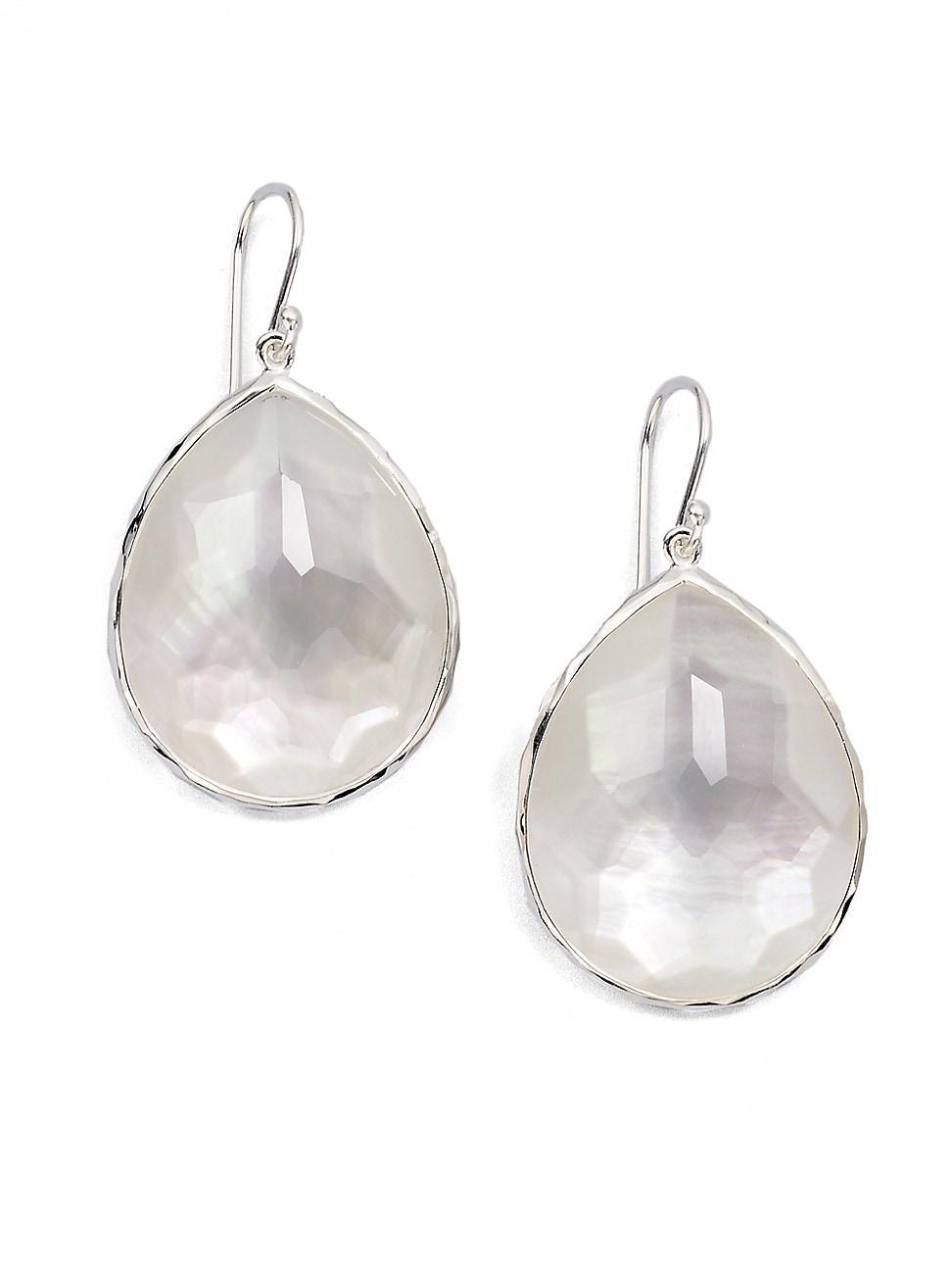 Rock Candy Small Sterling Silver & Doublet Teardrop Earrings Product Image