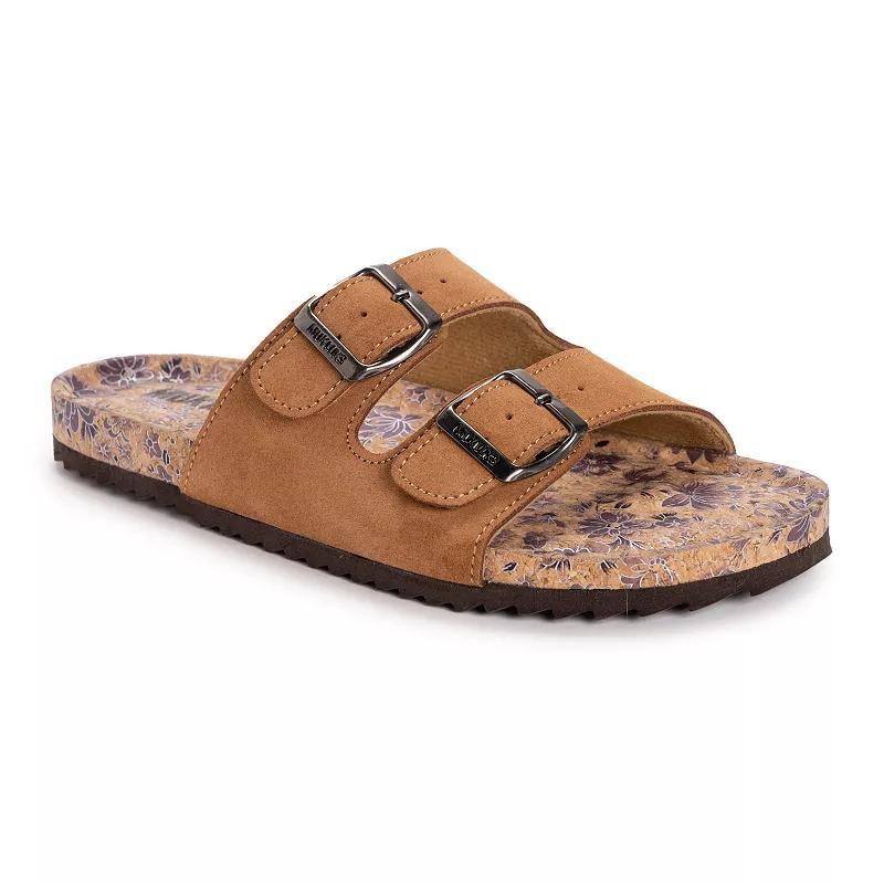 MUK LUKS Tessa Tera Turf Womens Slide Sandals Product Image