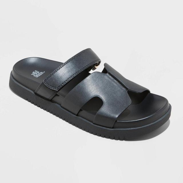Womens Hayley Slide Sandals - Wild Fable Black 7.5 Product Image