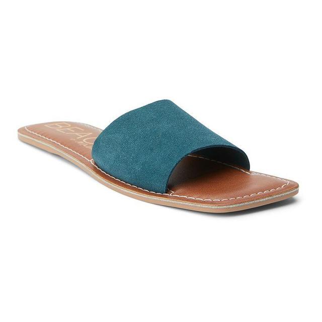 Beach by Matisse Bali Womens Suede Slide Sandals Green Product Image