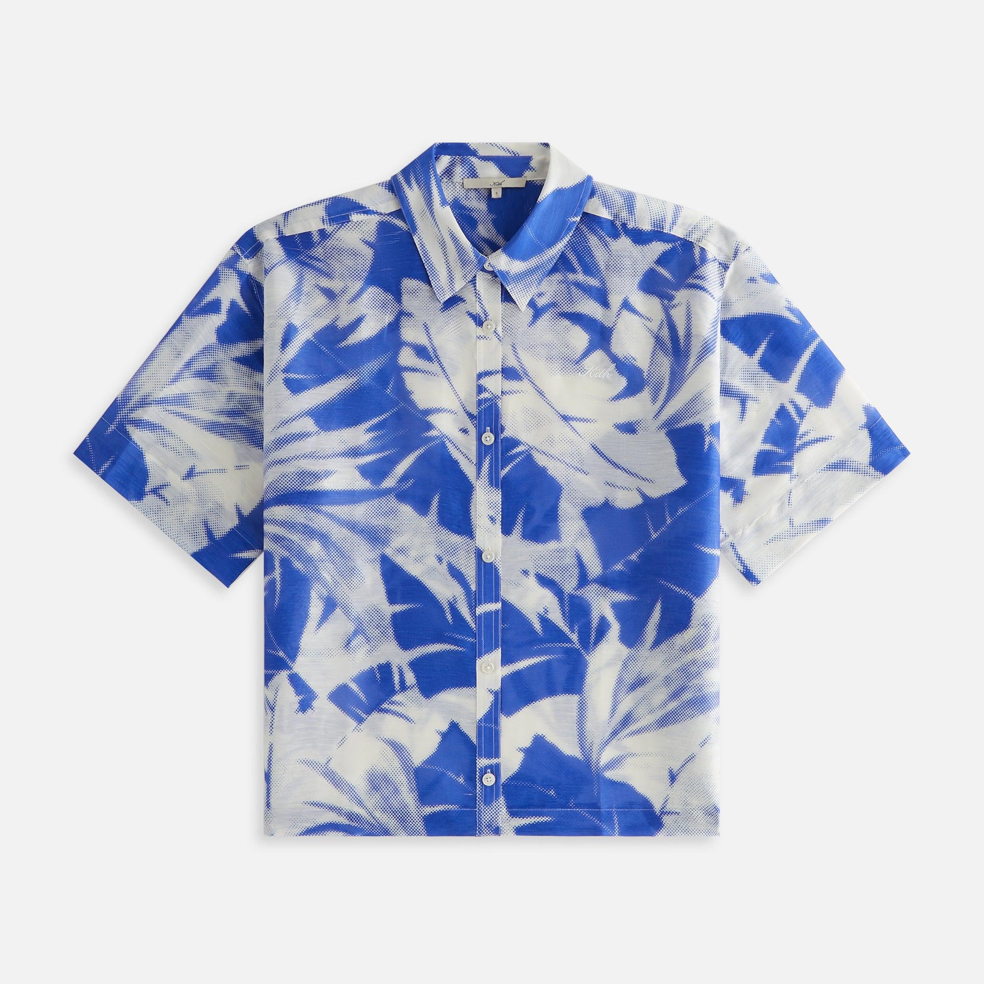 Kith Women Isla Palm Linen Shirt - Merlin Female Product Image