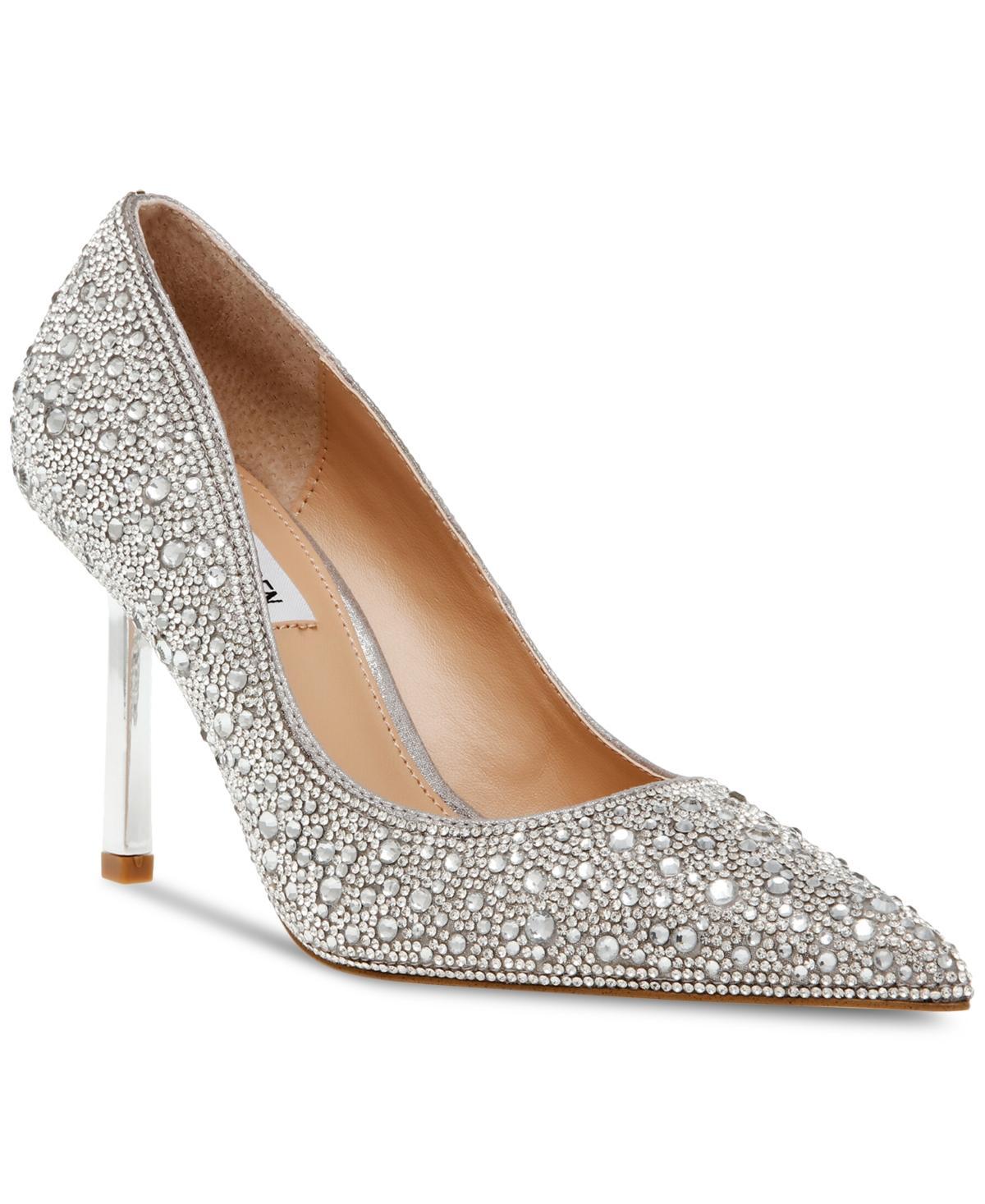 Steve Madden Womens Classie Pointed-Toe Rhinestone Stiletto Pumps Product Image