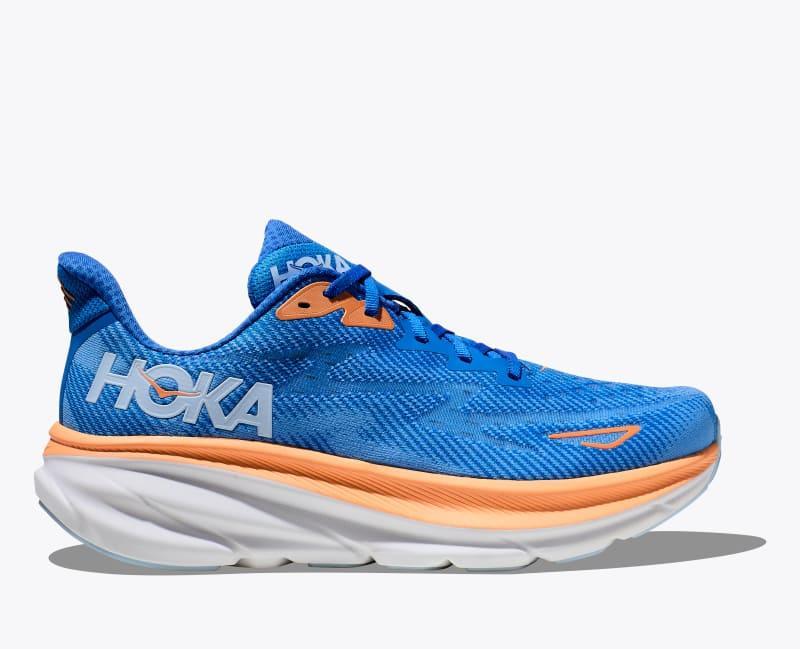 HOKA Mens Clifton 9 Shoes in Dusk/Illusion, Size 13 W Product Image