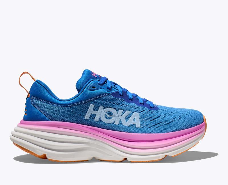 HOKA Womens Bondi 8 Shoes in Sandstone/Cream, Size 9 Product Image