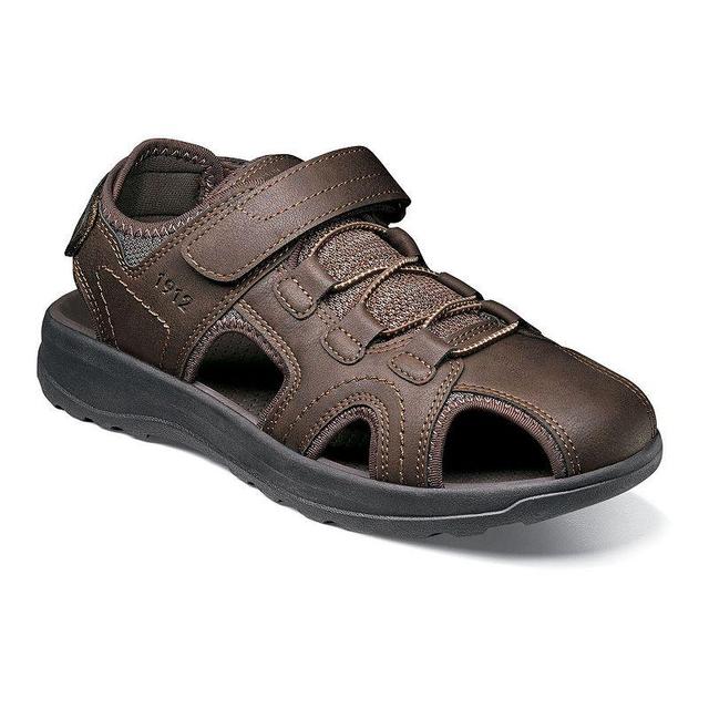 Nunn Bush Huck Mens Fisherman Sandals Grey Product Image