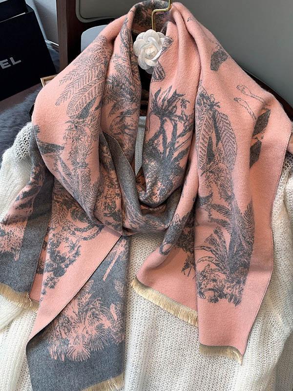 Imitation Cashmere Shawl Printed Warm Scarf Product Image