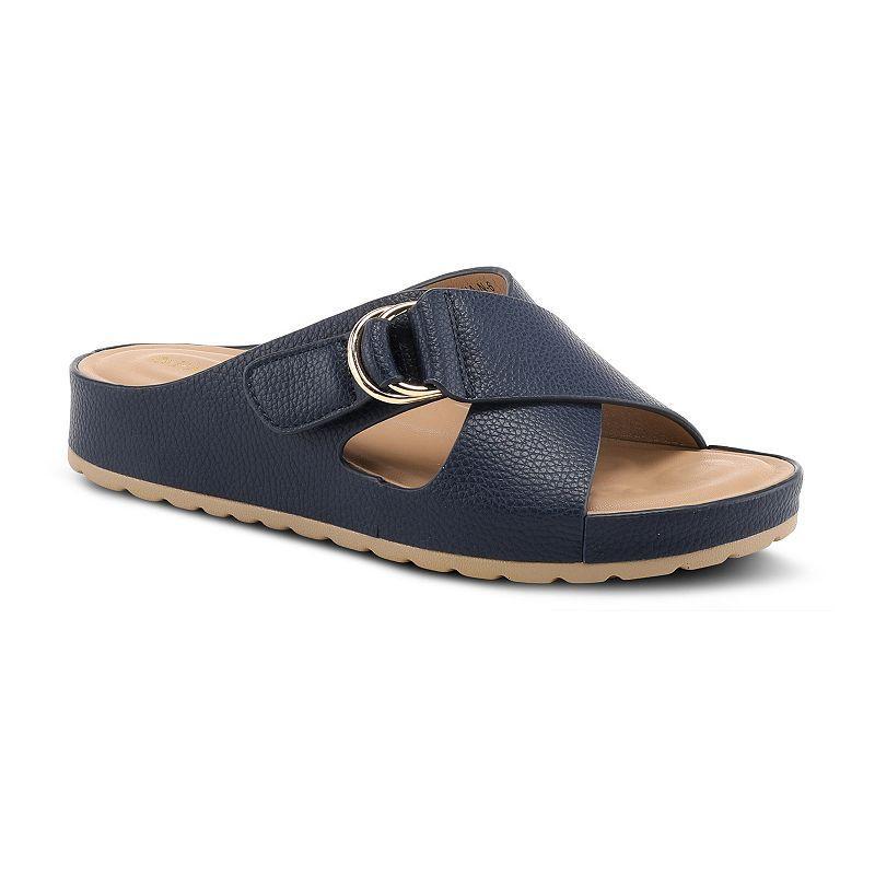 Patrizia Rutha Womens Slide Sandals Blue Product Image