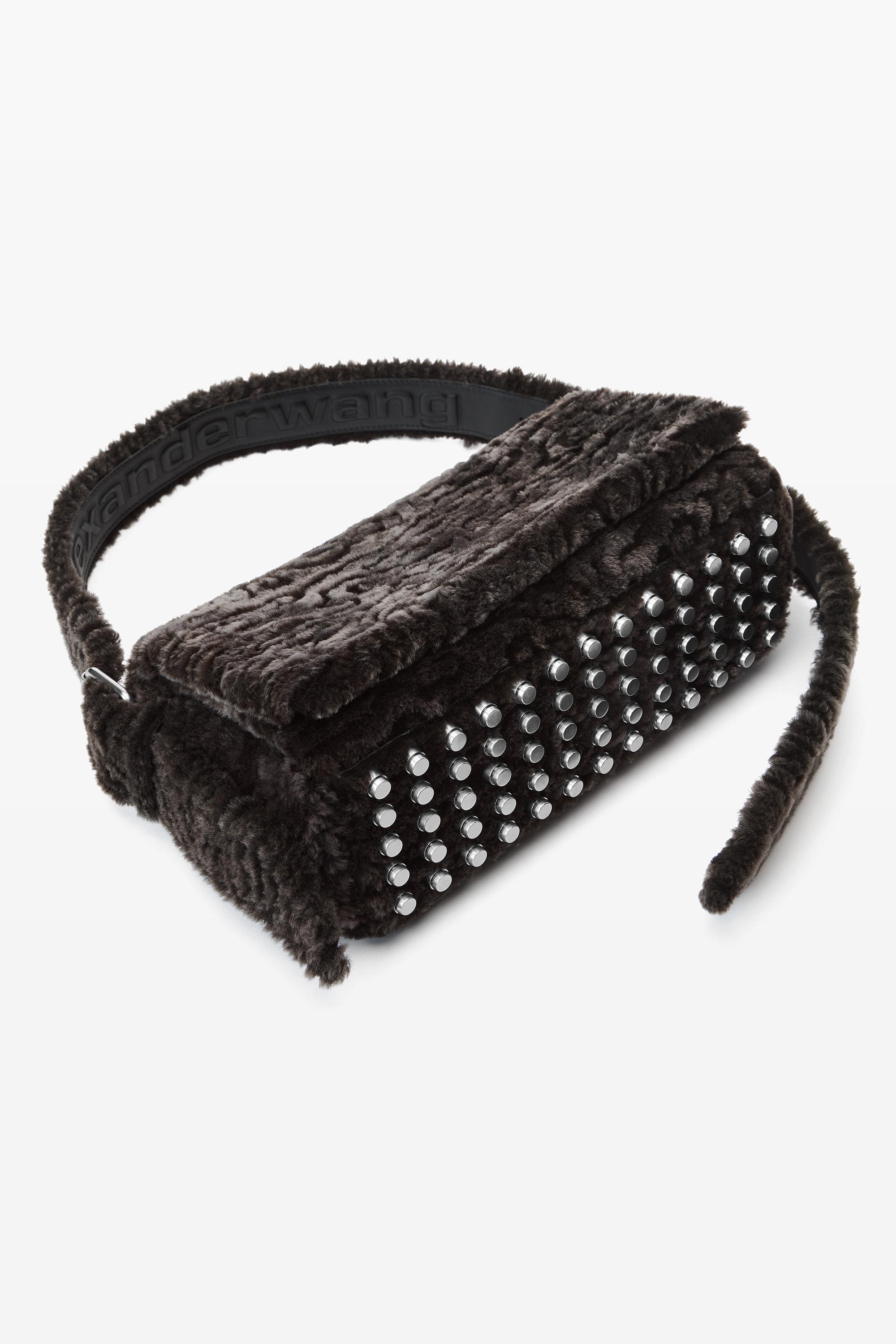 Online-exclusive Ricco Medium Flap Bag In Lamb Shearling Product Image