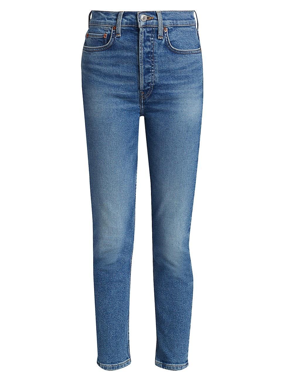 Womens 90s High-Rise Ankle Cropped Jeans product image