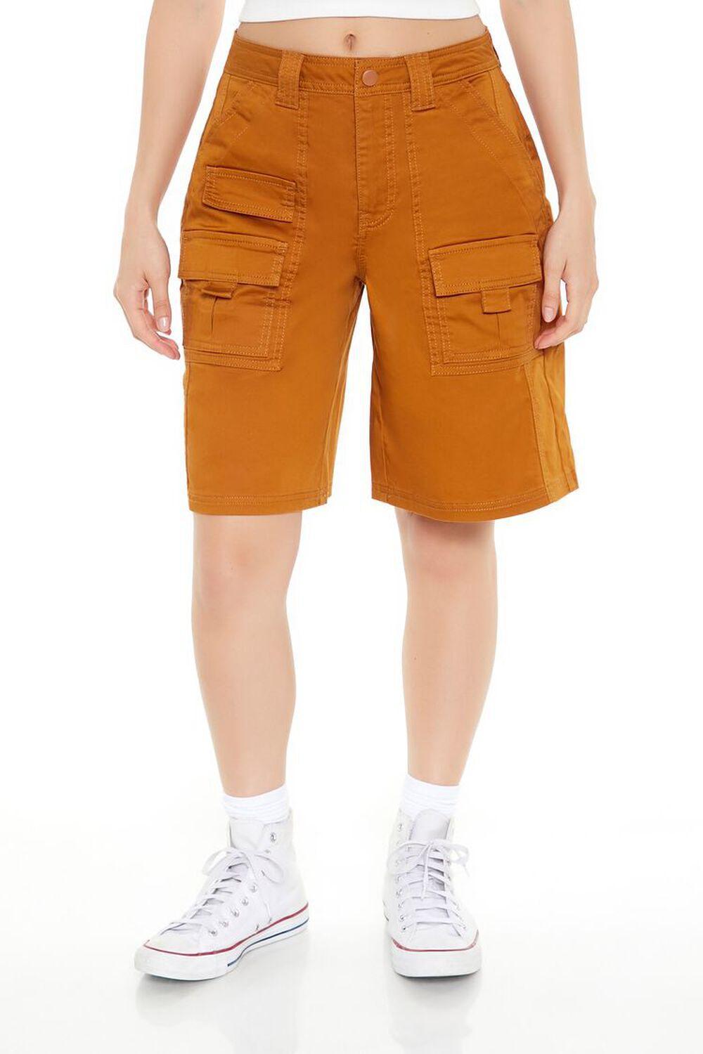 Twill Cargo Bermuda Shorts | Forever 21 Product Image