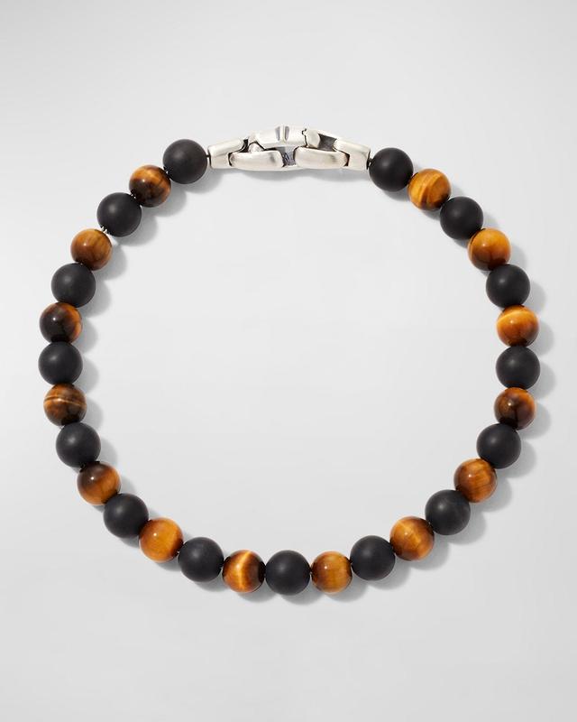 David Yurman Mens Spiritual Beads Bracelet with Black Onyx and Tigers Eye Product Image