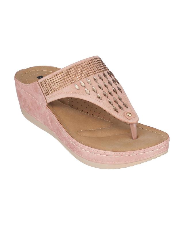 Gc Shoes Womens Kiara Wedge Sandals Womens Shoes Product Image