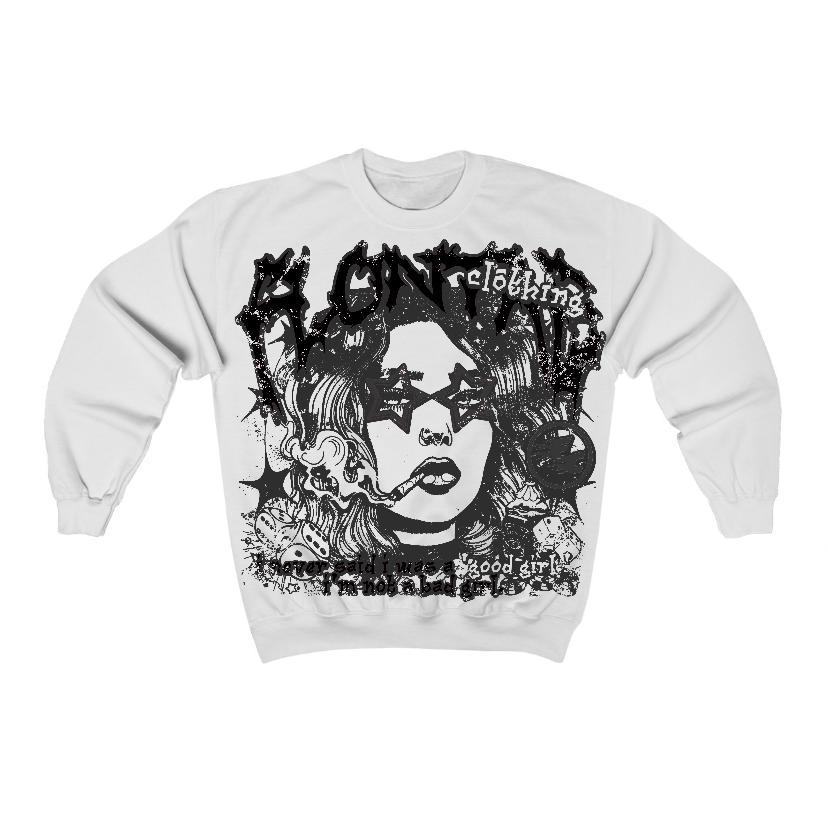 Black Cat 3s Flontae Sweatshirt Keep Quiet Graphic Product Image