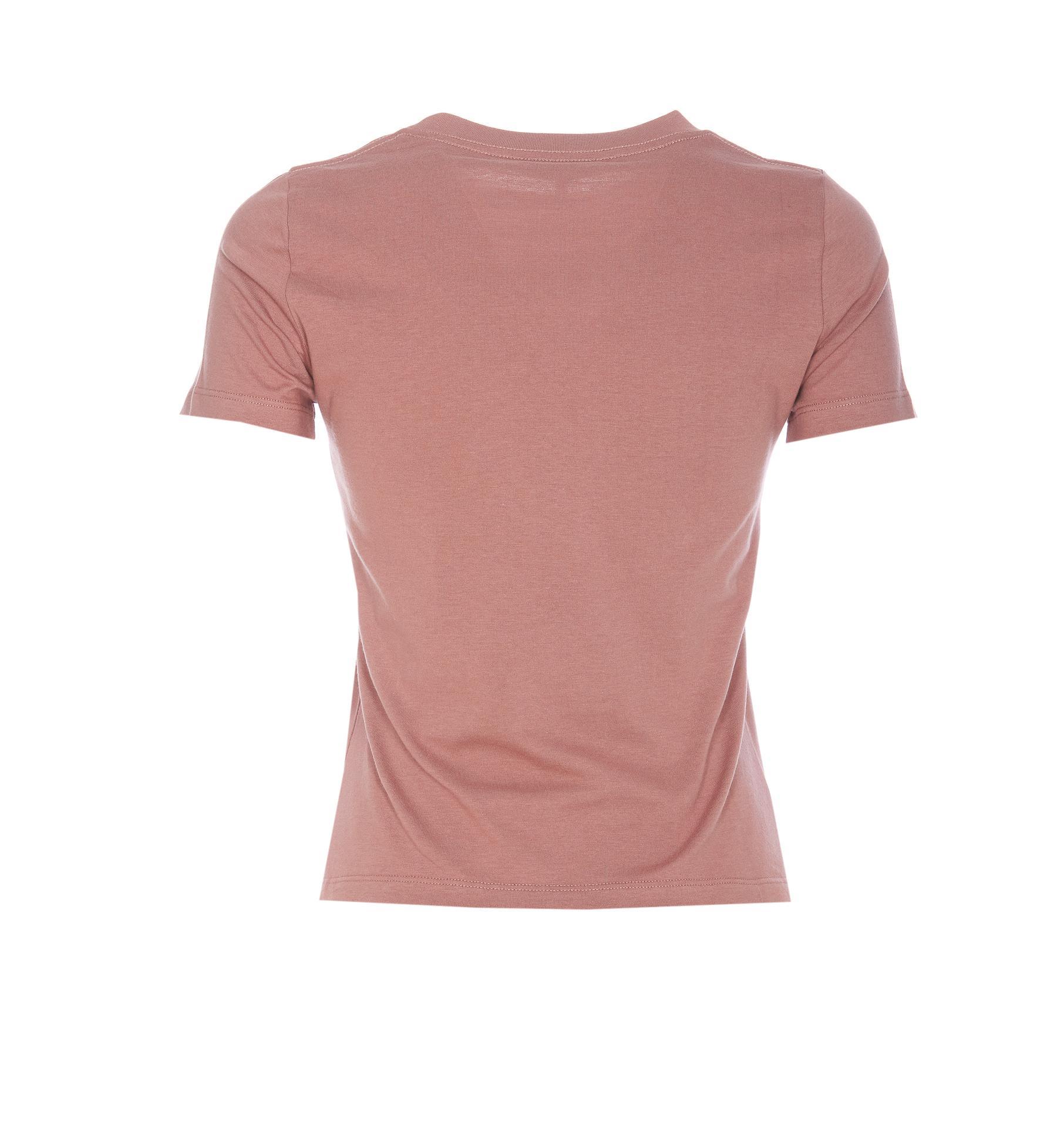 CHLOÉ Logo T-shirt In Peach Product Image