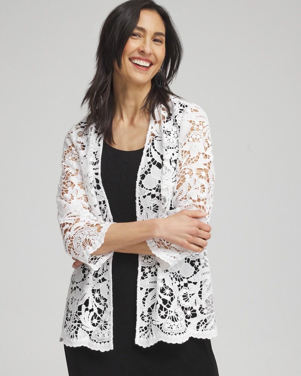 Women's Wrinkle-Free Travelers Lace Jacket Product Image