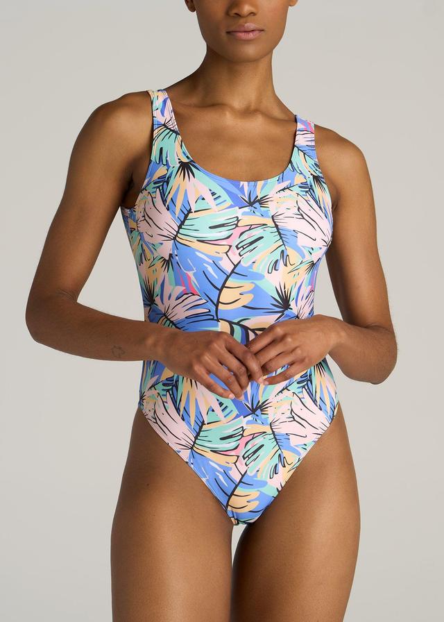 Women's Tall One-Piece Swimsuit in Abstract Tropical Female Product Image