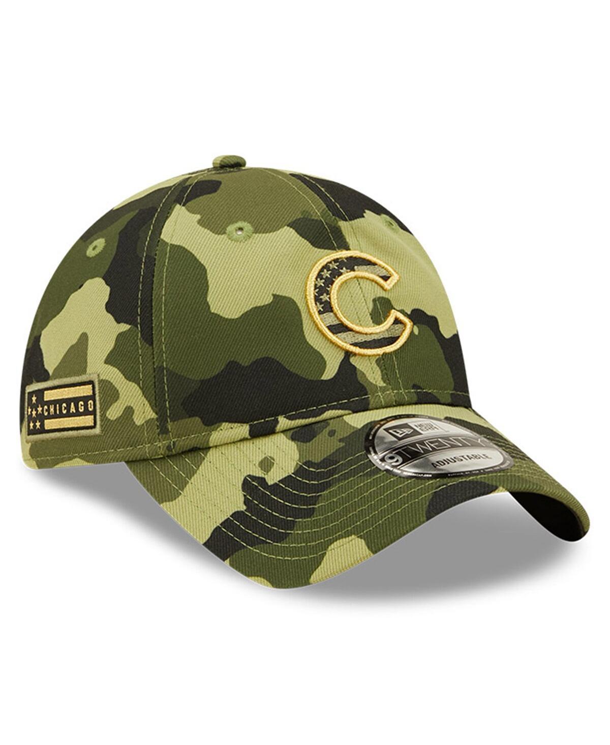 Mens New Era Camo Chicago Cubs 2022 Armed Forces Day 9TWENTY Adjustable Hat Product Image