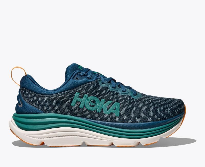 HOKA Mens Gaviota 5 Shoes in Midnight/Oceanic, Size 12 Product Image