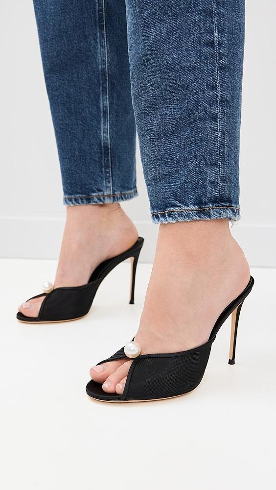 Black Suede Studio Sadie 100 Sandals | Shopbop Product Image