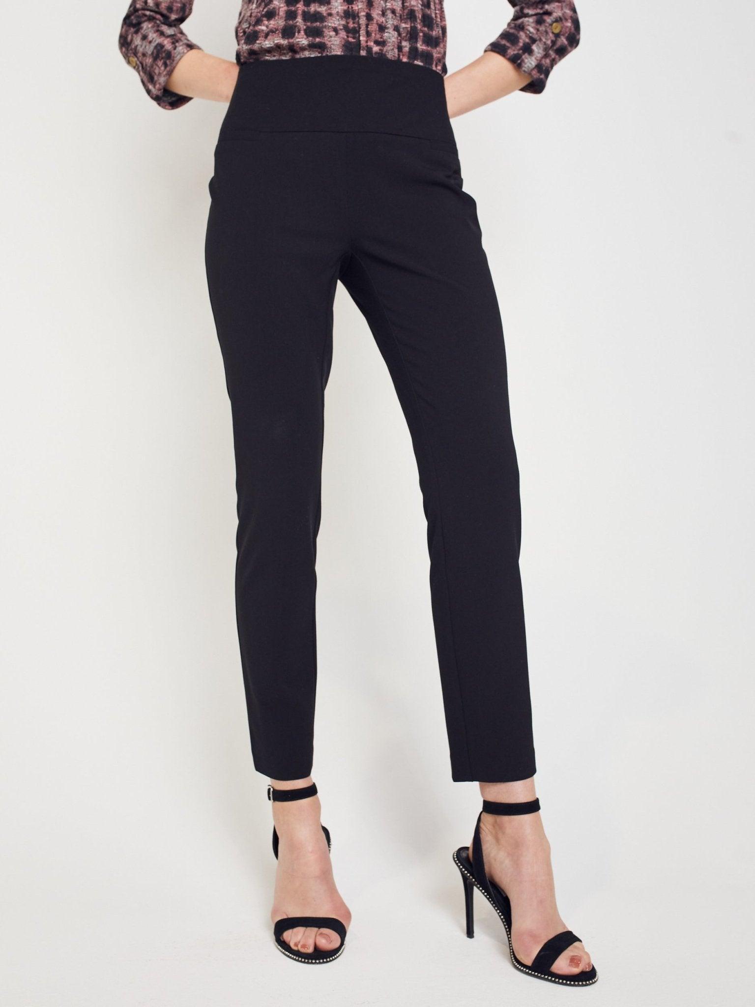 Roz & Ali Secret Agent Pants with Slim Leg & Wide Waistband - Petite Product Image