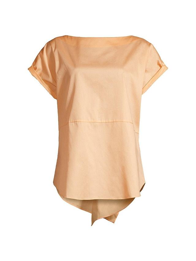 Womens Monnier Draped Cotton Blouse Product Image