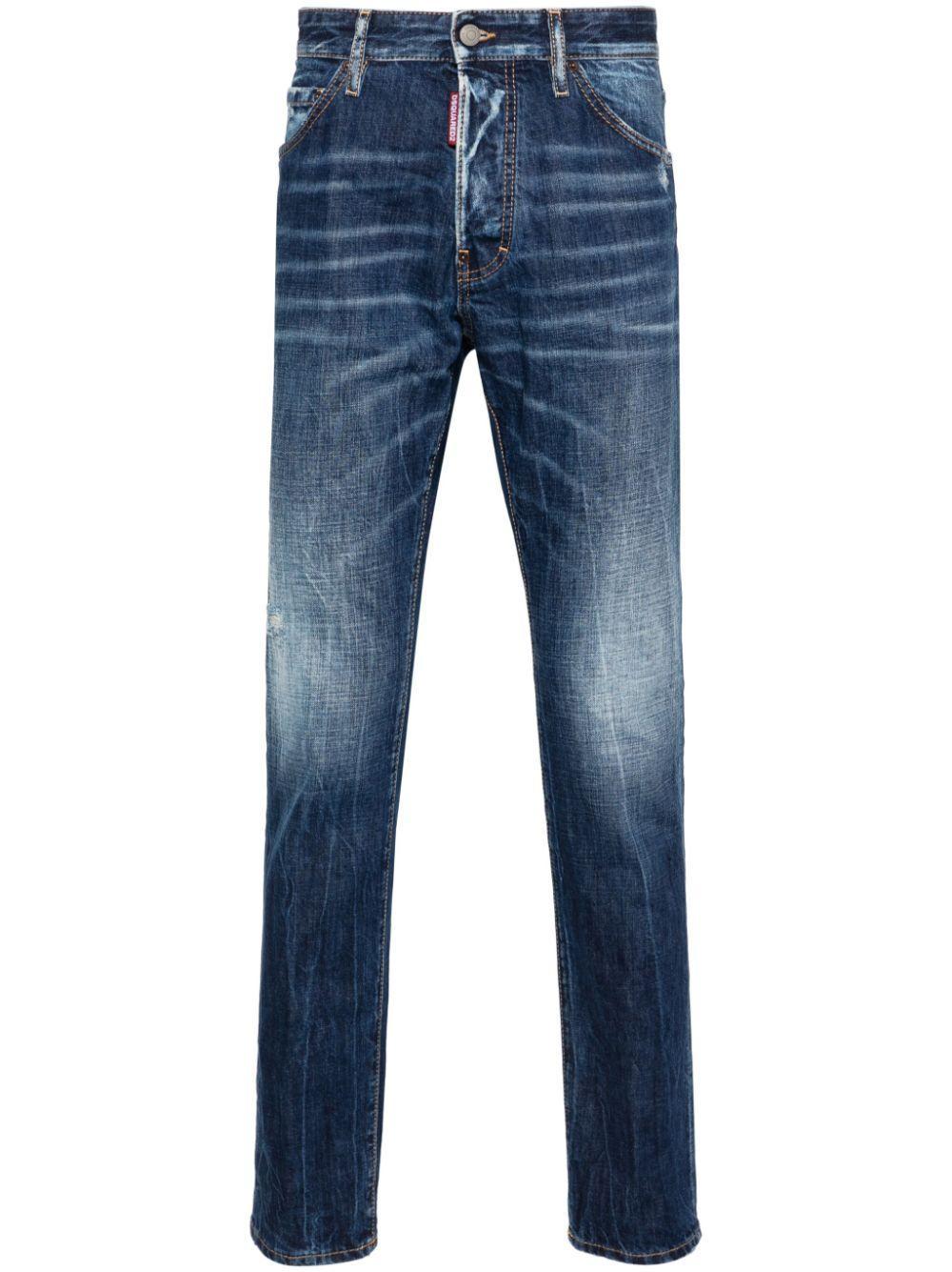 DSQUARED2 Cool Guy Low-rise Slim-fit Jeans In Blue Product Image