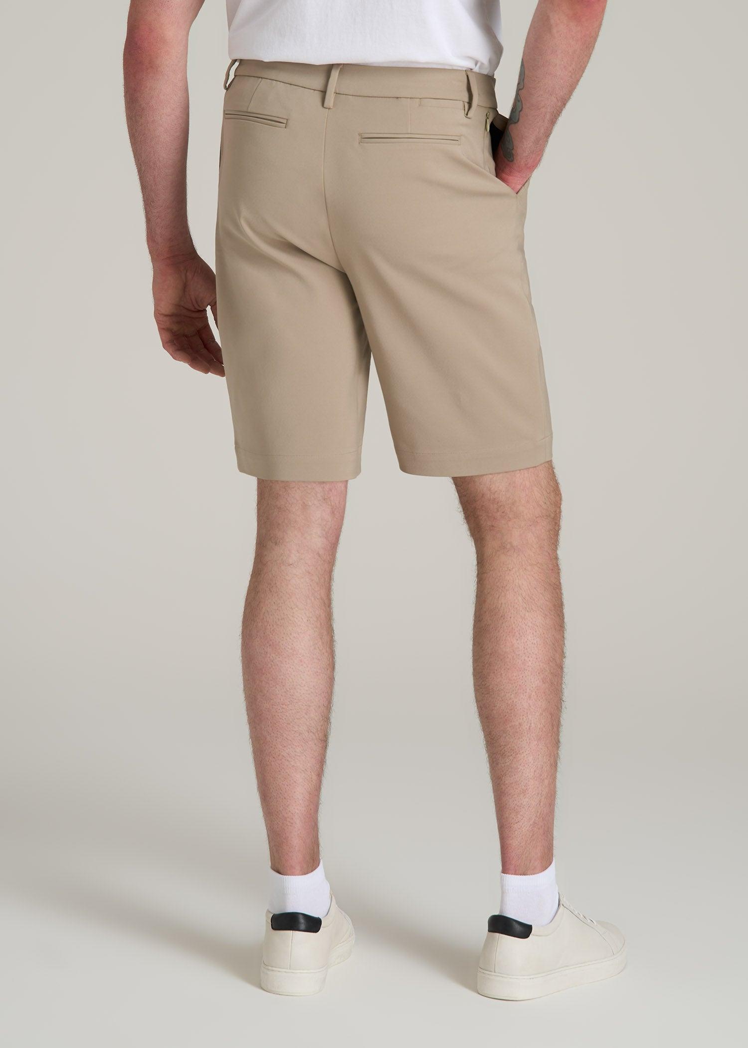 Tech Chino Shorts for Tall Men in Desert Khaki Male Product Image