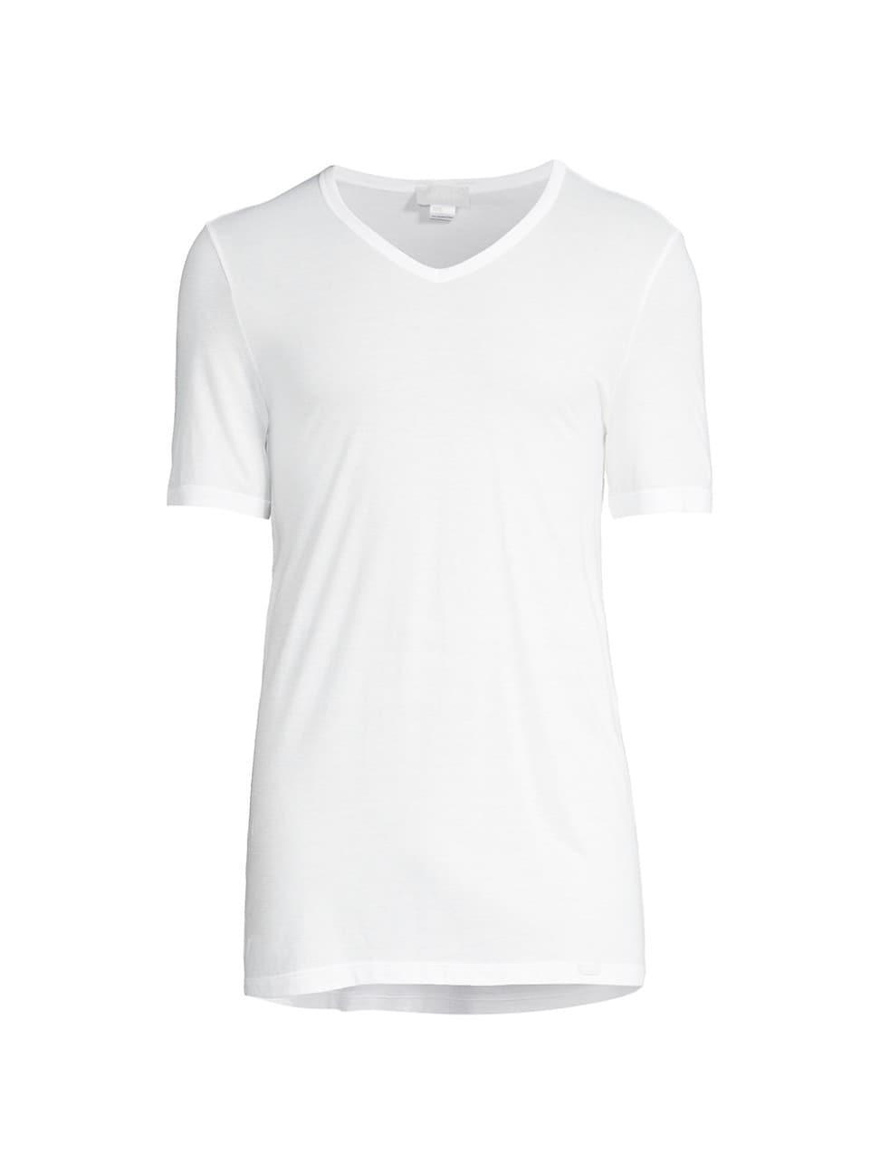 Mens Mercerized Cotton V-Neck T-Shirt Product Image