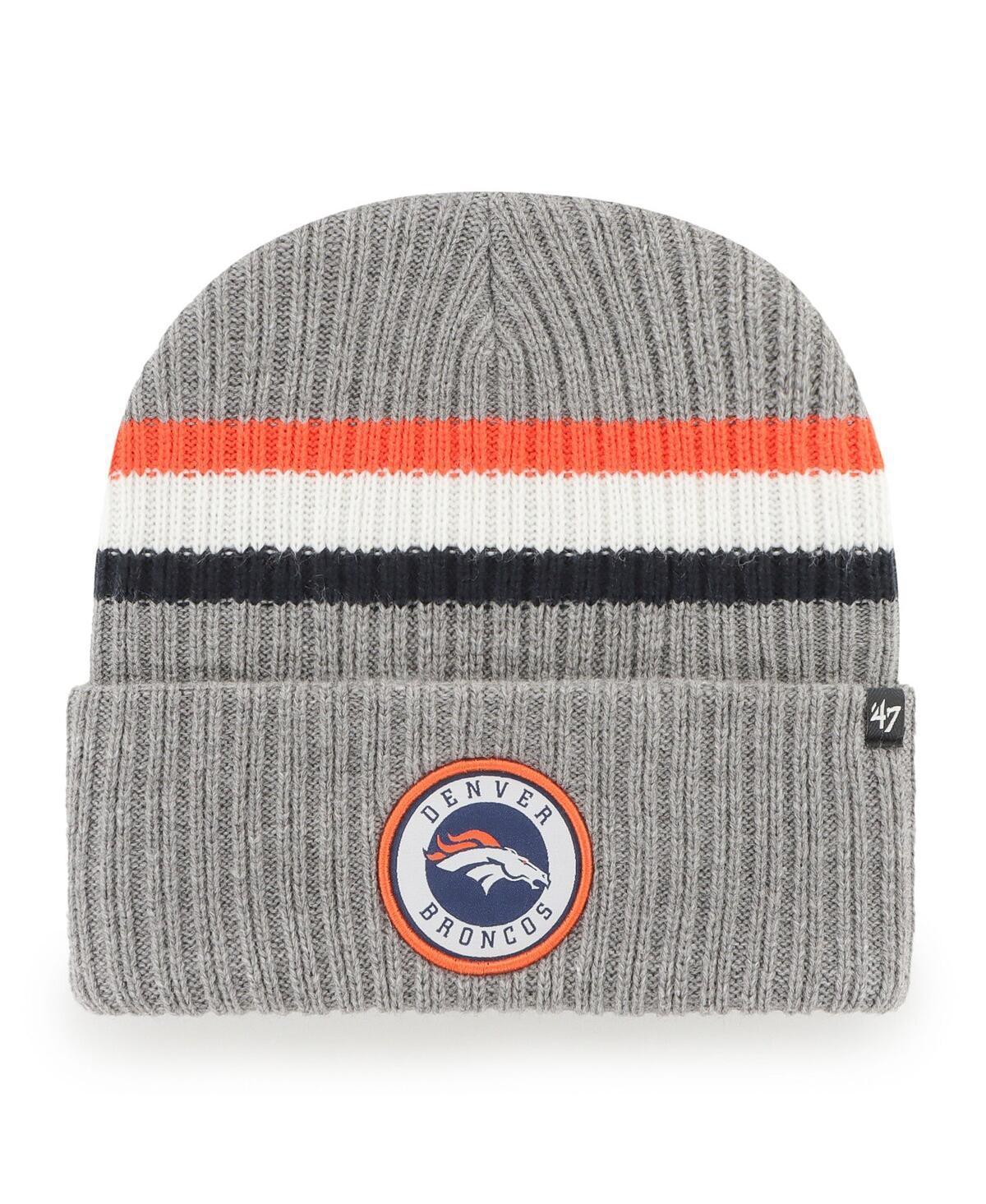 Mens 47 Gray Denver Broncos Highline Cuffed Knit Hat Product Image