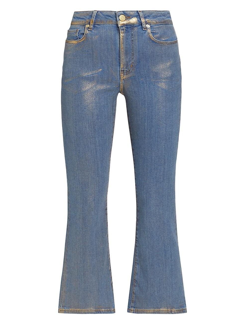 Womens Le Crop Mini Boot Coated Jeans product image