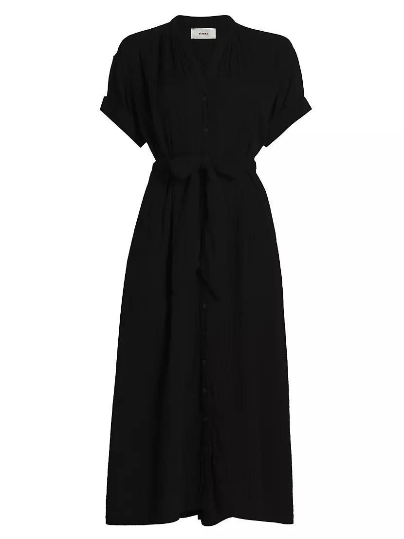 Womens Cate Cotton Belted Maxi Dress Product Image