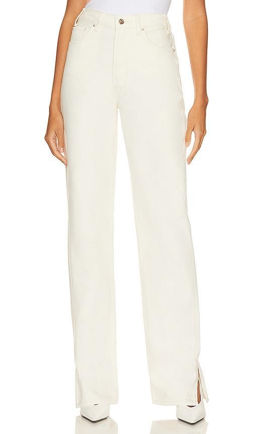 ANINE BING Roy Jean in White. Size 24. Product Image