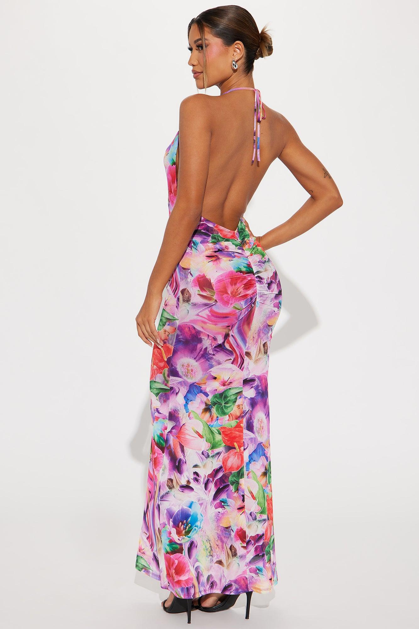 Bahama Mama Maxi Dress - Purple/combo Product Image