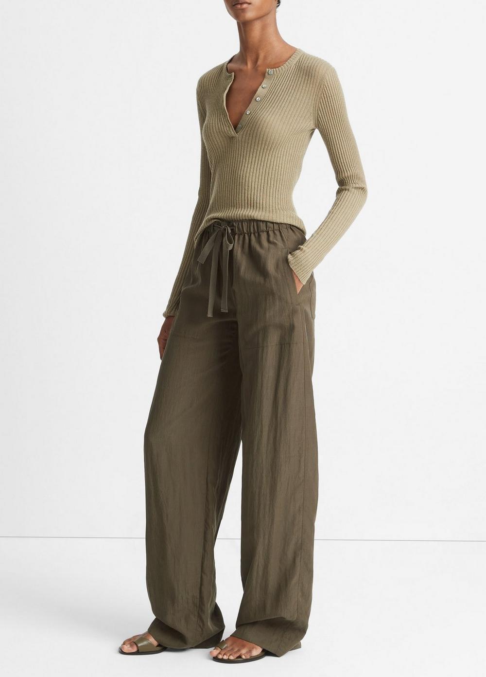 Mid-Rise Utility Drawstring Pant Product Image