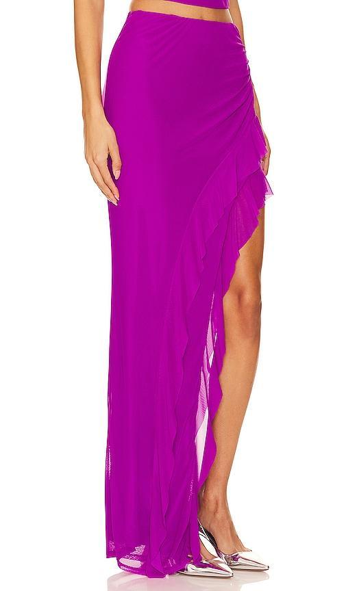 AFRM Sal Skirt in Purple. Product Image