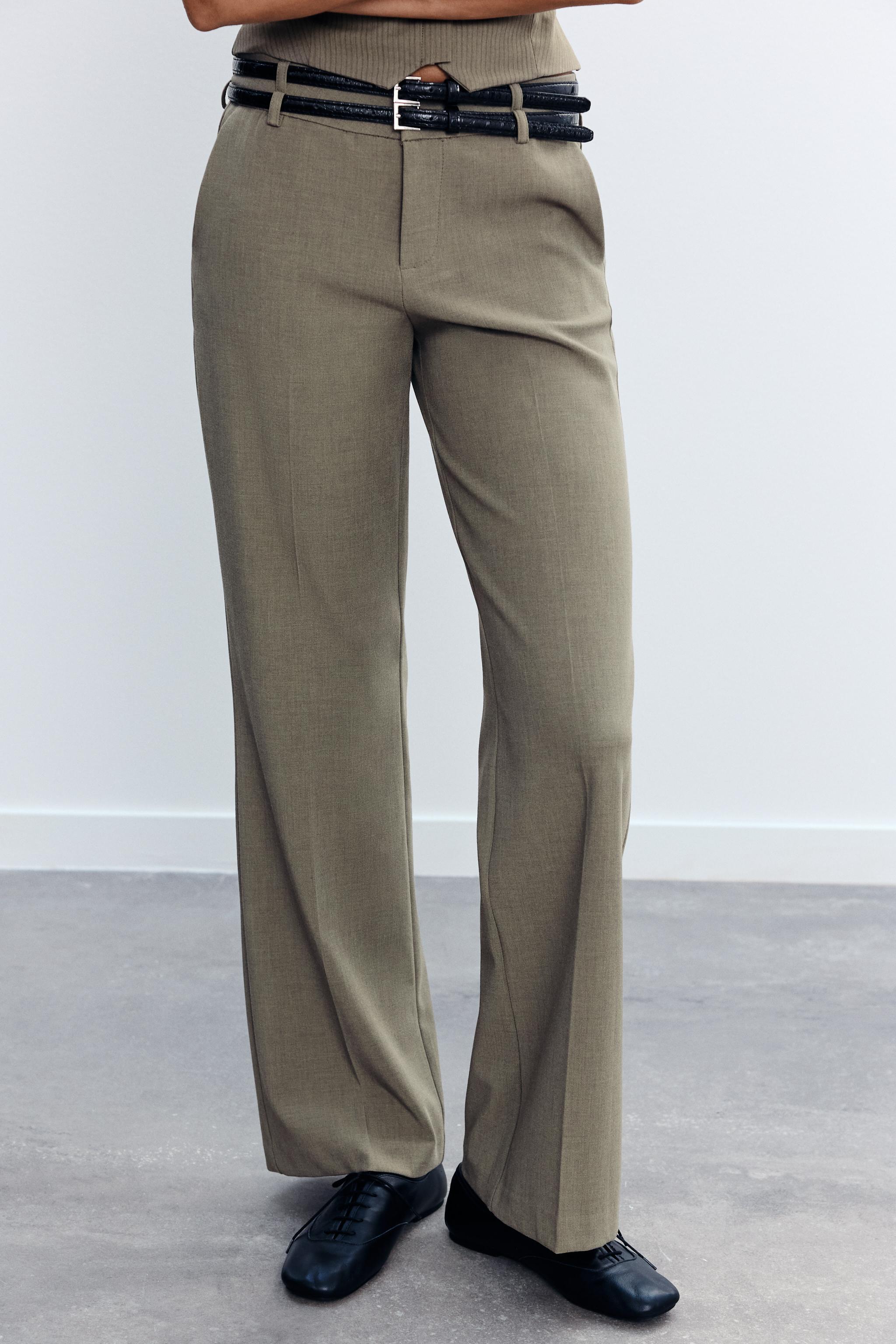 LOW-RISE DOUBLE BELT PANTS Product Image