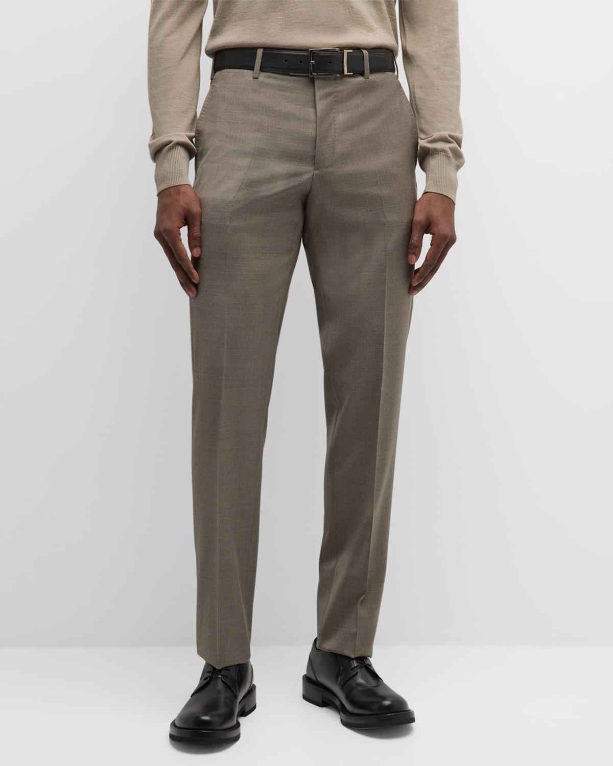 Mens Stone Wool Trousers Product Image