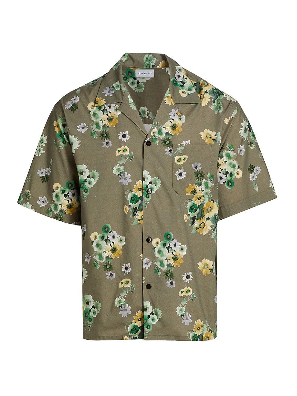 Mens Floral Camp Shirt Product Image